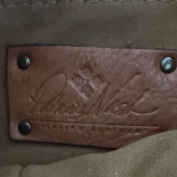 Patricia Nash Brown and Black Leather Tote - Picture 8 of 13